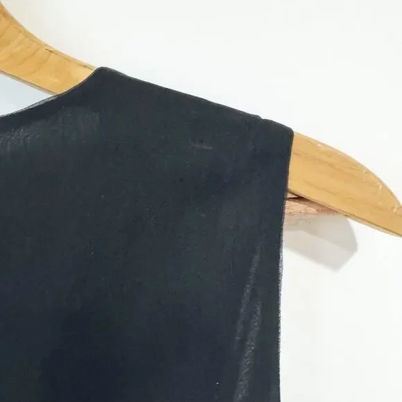 Elizabeth And James Women's Black Jana Print Silk Chiffon Dress Size 6 - Picture 5 of 9